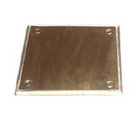 MARCO Y TAPA CIEGA BRONCE 10 x 10 Cm.