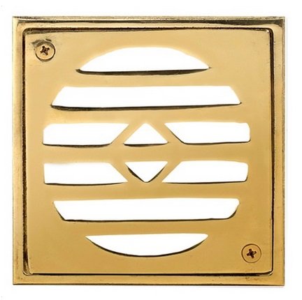 REJA PISO 15 x 15 BRONCE PULIDO