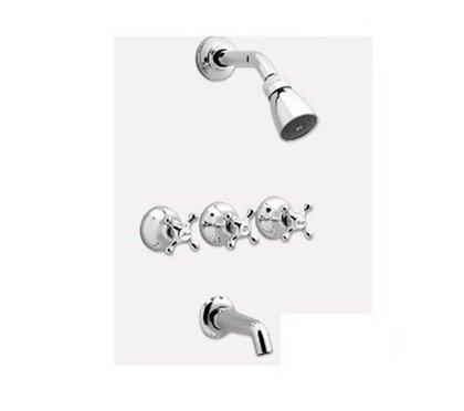 CROMO Y DUCHA EXTERIOR CON TRANSFERENCIA