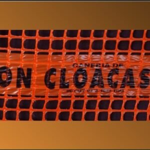 MALLA ADVERTENCIA CLOACA DETECTABLE 30 Cm. X 100 Mts. (VENTA POR METRO)