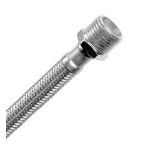 CONEXION FLEXIBLE ACERO CROMO 3/4" x 300 mm.