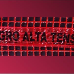 MALLA ADVERTENCIA ALTA TENSION DETECTABLE 15 cm X 100 Mts.(VENTA POR METRO)