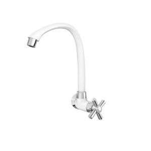 MONOCOMANDO PARED MOVIL BLANCO / CROMO CRUZ