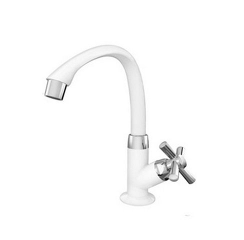 MONOCOMANDO LAVATORIO BLANCO / CROMO 1/4 DE GIRO