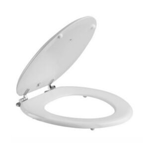 TAPA INODORO FLORENCIA BLANCO HERRAJE CROMO