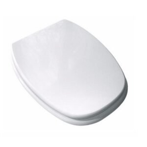 TAPA INODORO MONACO BLANCO HERRAJE CROMO