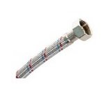 CONEXION TRENZADA ALUMINIO 3/4" x 350 mm.