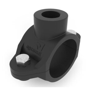 ABRAZADERA PLASTICA ESTANDAR DOBLE BULON 50 x 1/2"