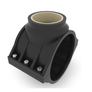 ABRAZADERA DE GRAN CAUDAL CON INSERTO DE BRONCE 75 x 11/2"