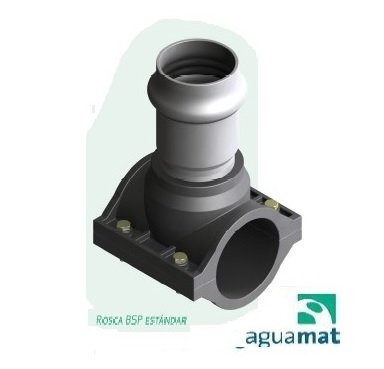 ABRAZADERA EN TEE 140 x 4