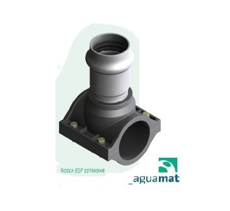 ABRAZADERA EN TEE 200 x 4