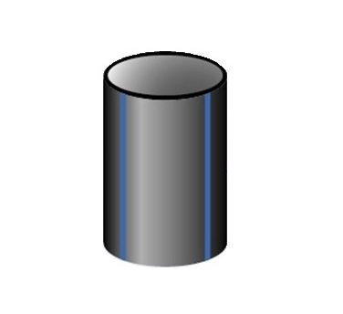 TUBO PE100 PN20 8,2x1mt 090 DE