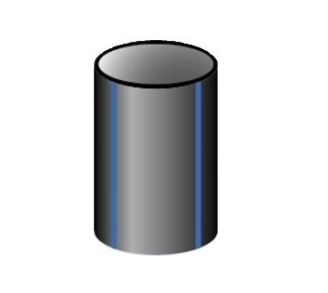TUBO PE100 PN12,5 6,7x1mt 90DE