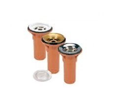 SOPAPA BAÑERA VERTICAL 40 BRONCE PULIDA