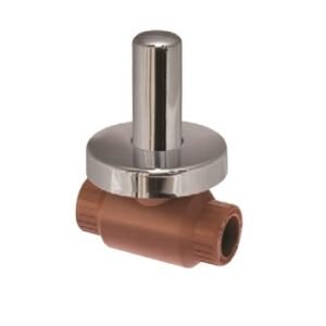 VALVULA ESFERICA MANDO OCULTO BLANCO 3/4"