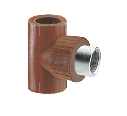 TEE ROSCA METALICA EXTERNA HEMBRA FUSION 1/2"