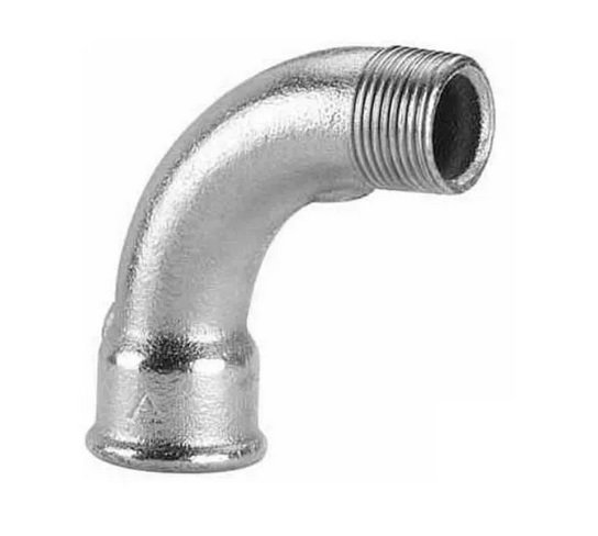 CURVA 90° HIERRO GALVANIZADO MACHO HEMBRA 4"