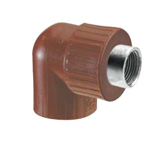 CODO 90° PROLONGACION ROSCA METALICA HEMBRA-FUSION 1/2"