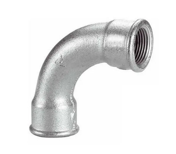 CURVA 90° HIERRO GALVANIZADO HEMBRA HEMBRA 1/2"