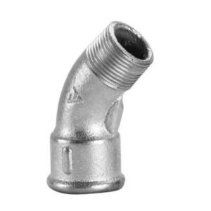 CURVA 45° HIERRO GALVANIZADO MACHO HEMBRA 1/2"