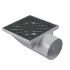 EMBUDO HORIZONTAL CON REJA PLASTICO 8 x 8 40 3.2