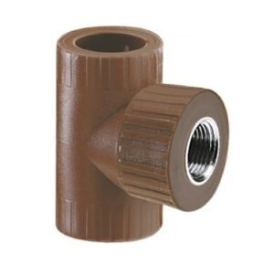 TEE REDUCCION CENTRAL METALICA HEMBRA FUSION 1" x 1/2" x 1"