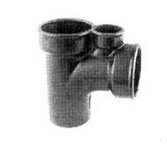 RAMAL HIERRO FUNDIDO 90° CON VENTILACION 100 x 100