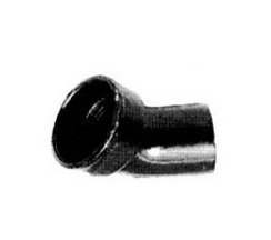 CURVA HIERRO FUNDIDO 45° 150