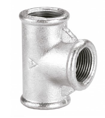 TE 90° HIERRO GALVANIZADO 4"