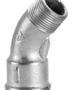 CURVA 45° HIERRO GALVANIZADO MACHO HEMBRA 1 1/2"