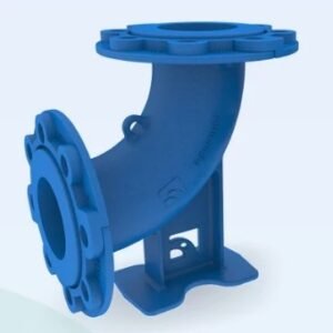 CURVA HIERRO DUCTIL-BRIDA-90° 150 C/BASE