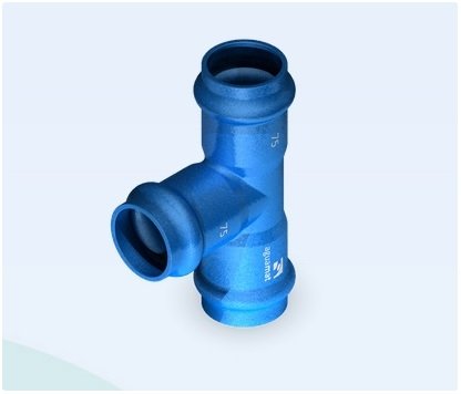 RAMAL TEE CONEXION PVC HIERRO DUCTIL 200 x 200